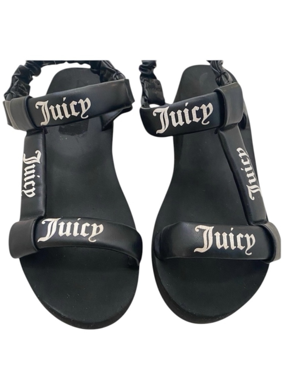 Juicy Couture Black Platform Strappy Sandals Size 7